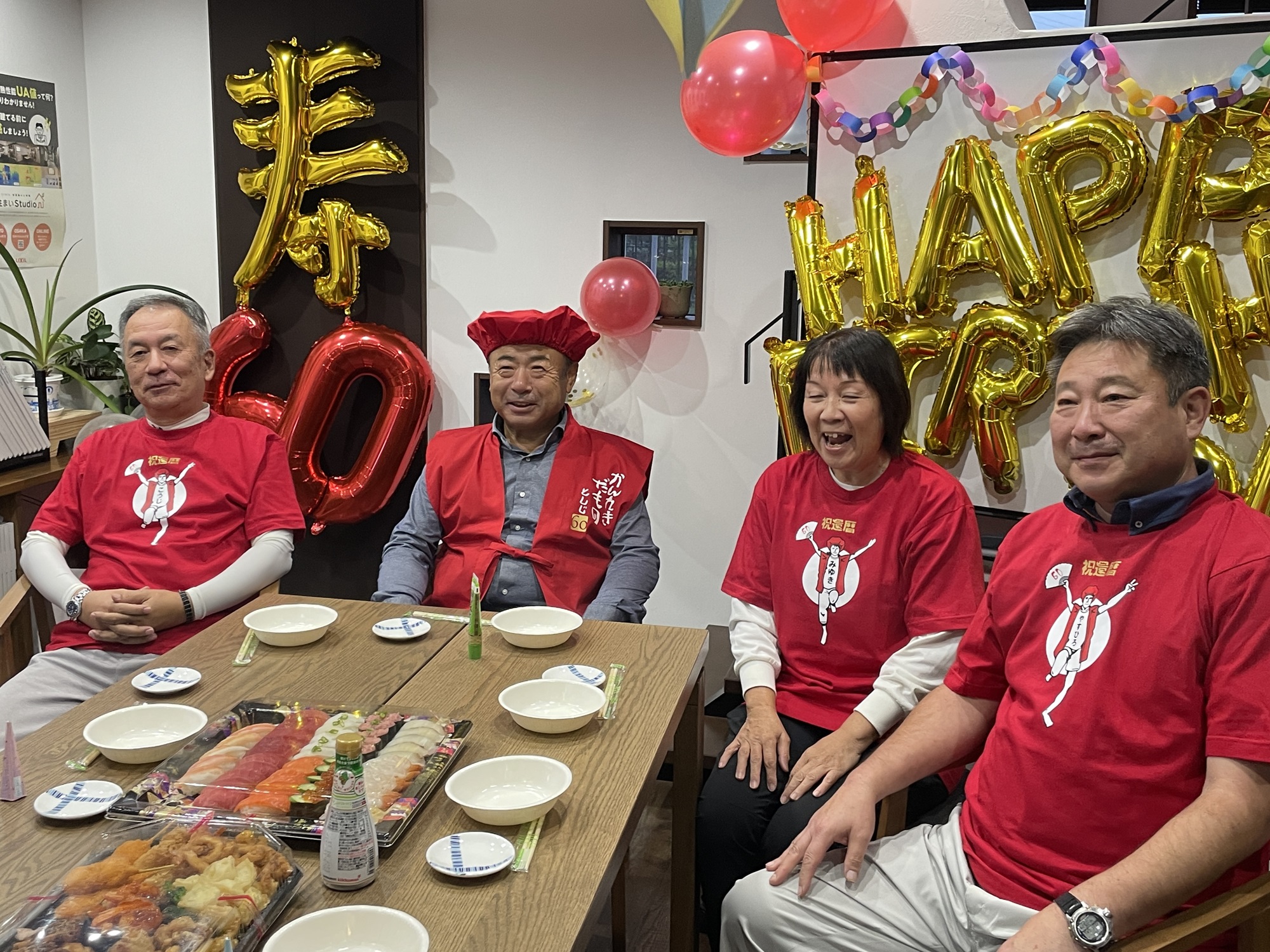 社長誕生日＆還暦祝いを行ないました！